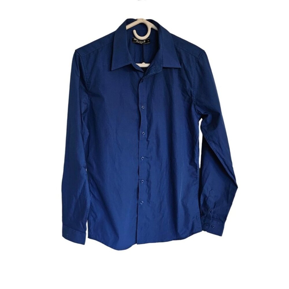 Mens Paul Jones Button down Shirt‎ Size Medium Royal Blue NWT